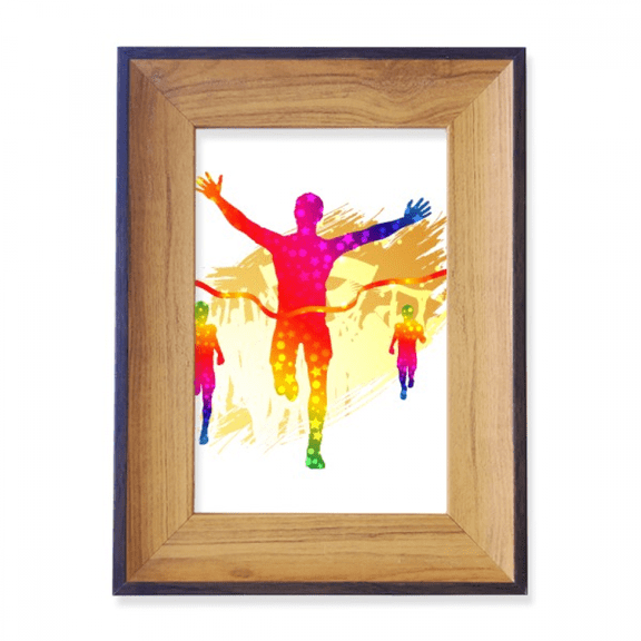 Football Player Goal Cheer Pattern Photo Frame Exhibition Display Art Desktop Painting