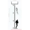 thumbnail image 1 of Football Player Growth Chart Vinyl Decals Boy Wall Stickers Art, 11x42-Inch Black, 1 of 6