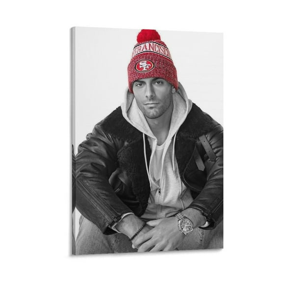 Football Player Jimmy Garoppolo Poster Picture Print Wall Art Poster Painting Canvas Posters Artworks Gift Room Aesthetic 08x12inch(20x30cm)