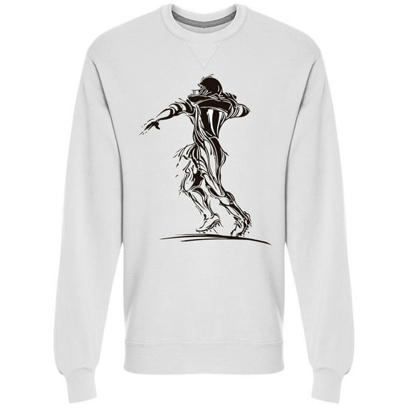 Football Player Power Sweatshirt Men -Image by Shutterstock, Male x-Large
