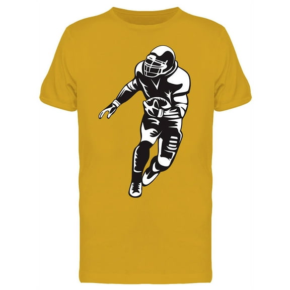 Football Player Quarterback T-Shirt Men -Image by Shutterstock, Male Medium