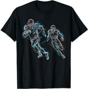 Football Player Running T-Shirt