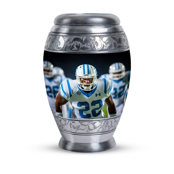 Football Player Urn For Ashes For Women, Sports Urns For Ashes, Cremation Urn Human Ashes - Large Urns For Human Ashes Adult - Cremation Urns For Human Ashes - Adult Funeral Urns 10 Inch