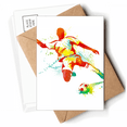 thumbnail image 1 of Football Players Kick  Football Soccer Postcards Envelopes Blank Note Cards Mailing, 1 of 4