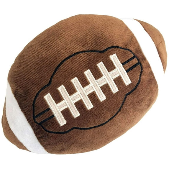 Football Plush, 11" Soft Football Stuffed Throw Pillows, Fluffy Cute 3D Stuffed Ball Indoor Outdoor Plushies Decoration, Games Sports Toy Gift for Boys and Girls