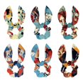 Football Polyester 6Piece Set Detachable Rabbit Ears Bow Hair Rings