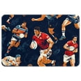 thumbnail image 1 of Football Polyester Indoor Mat Non-Slip Area Rug Chair Rugs Machine Washable, 1 of 6