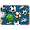 thumbnail image 1 of Football Polyester Non-Slip Area Rug Floor Mats – Machine Washable Office Mat, 1 of 6