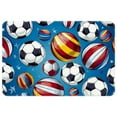thumbnail image 1 of Football Polyester Non-Slip Door Carpet Kitchen Mat Floor Rug - Machine Washable, 1 of 6