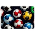 thumbnail image 1 of Football Polyester Non-Slip Machine Washable Bath Rug Indoor Rug Door Carpet, 1 of 6