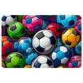 thumbnail image 1 of Football Polyester Non-Slip Machine Washable Door Mat - Ideal for Floor Rugs, Chair Mats, Chair Mat, 1 of 6