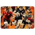 thumbnail image 1 of Football Polyester Non-Slip Machine Washable Floor Rug, for Office, Chair Rugs Included, 1 of 6