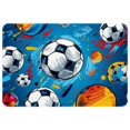 thumbnail image 1 of Football Polyester, Non-Slip, Machine Washable Outdoor Carpet Floor Rug for Door - 3x5 Feet, 1 of 6