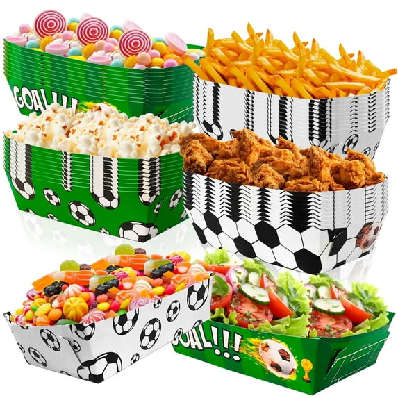 Football Popcorn Tray, 36pcs Football Paper Popcorn Tray Football Party Favors Football Themed Party Birthday Party Supplies
