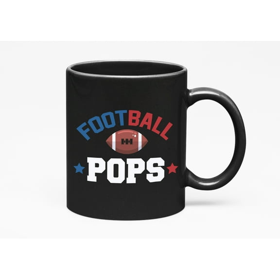Football Pops. Sport, Black 11oz Ceramic Mug