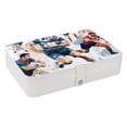 thumbnail image 1 of Football Portable PU Leather Jewelry Box with Removable Compartment, Necklace Holder, Storage Box, and Jewelry Organizer, 1 of 6