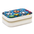 thumbnail image 1 of Football Portable Velvet Jewelry Stand Organizer Box with Removable Compartment - Gift, Jewelry Display, 1 of 7