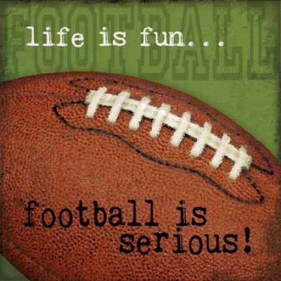 Football Poster Print by Stephanie Marrott (12 x 12)