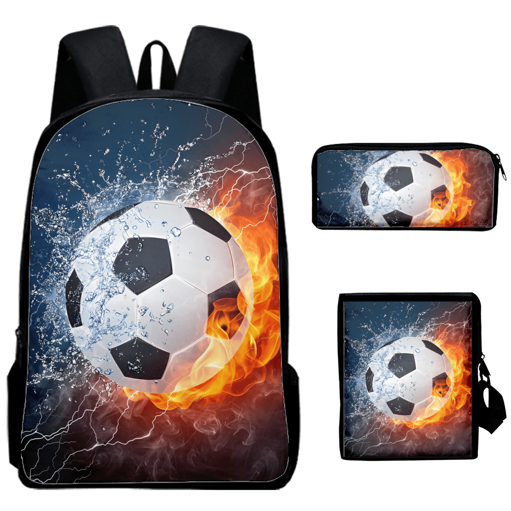 Football print sales backpack
