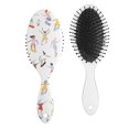 thumbnail image 1 of Football Print Paddle Brush - Smoothing Hair Styling Tool with Ergonomic Handle, No-Pull Design, 1 of 6