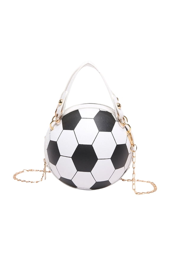 Football Purse Novelty Crossbody Handbag with Rhinestone Accents for Daily and Party Use