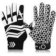 thumbnail image 1 of Football Receiver Gloves Youth Receiving Gloves Pro 2.0 Durable Breathable Flexible for Kids Boys Girls in White Red Black Blue Small Large Medium X-Large, 1 of 6