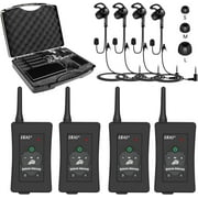 Football Referee Bluetooth Intercom Kit Socctor Communication System with Case for 4 User