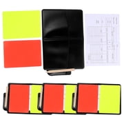 Football Referee Cards 4 Sets with Portable Wallet - Professional Soccer Gear and Accessories