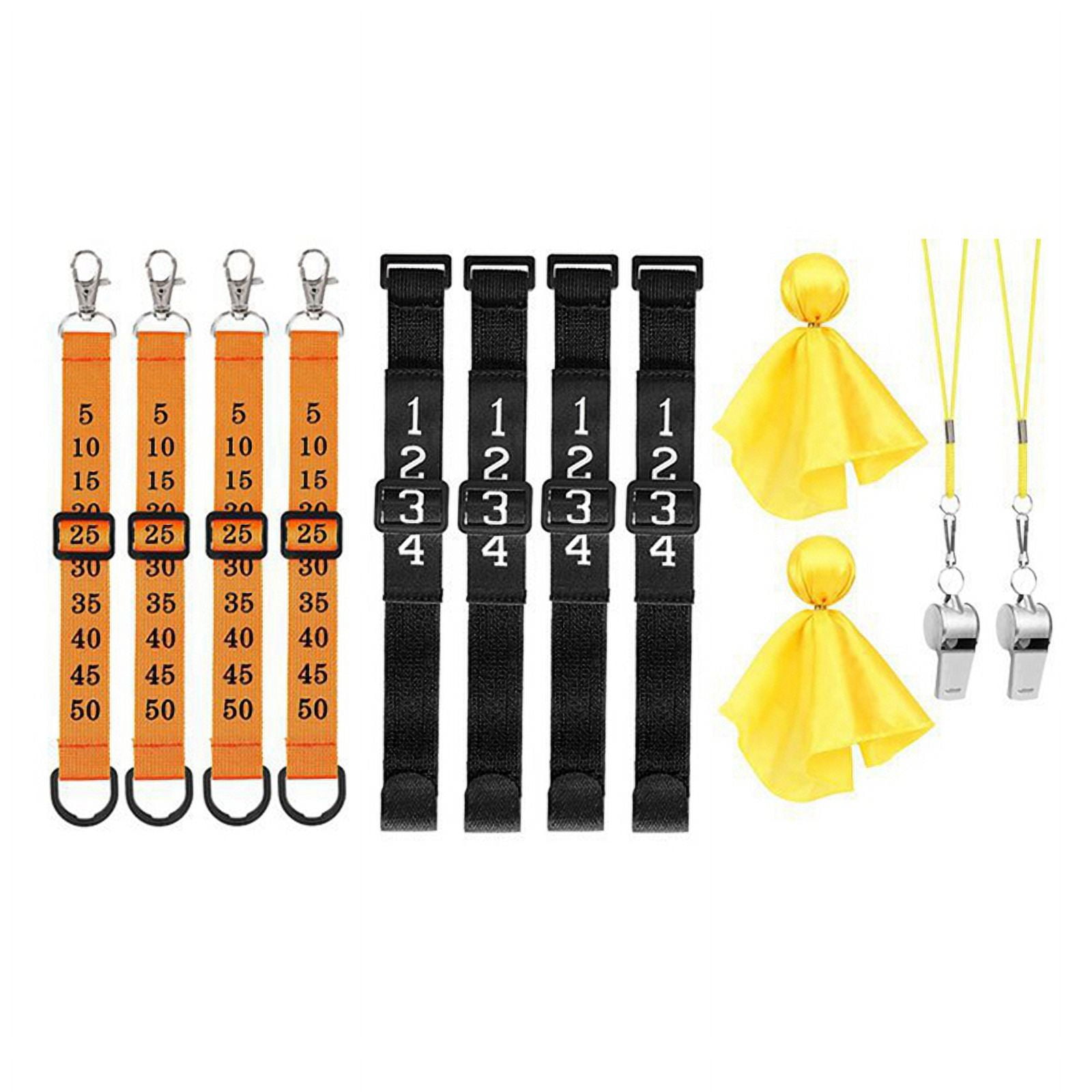 Football Referee Gear Referee Chain Clips Kit Football Yard Markers for Head Linesman Umpire