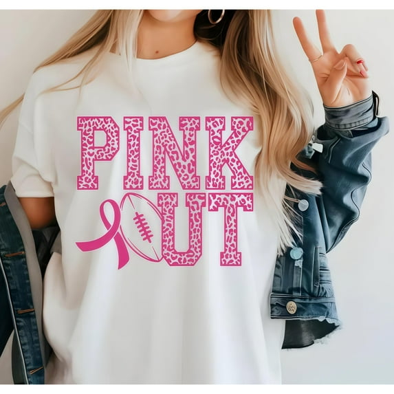 Football Ribbon T-Shirt Top Fashion Casual Short Sleeve Cotton Shirt Campaign Apparel White S-5XL