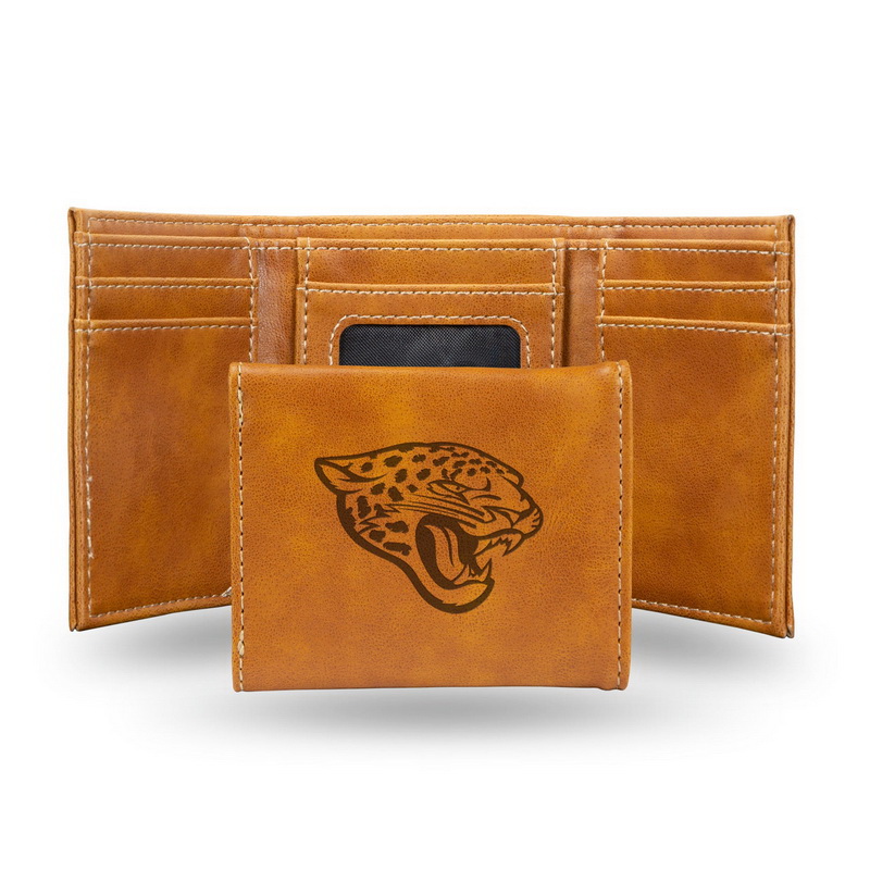 Rico Industries Laser Engraved Billfold Wallet – Genuine Leather Wallet With Team Logo, Comes In Gift Tin