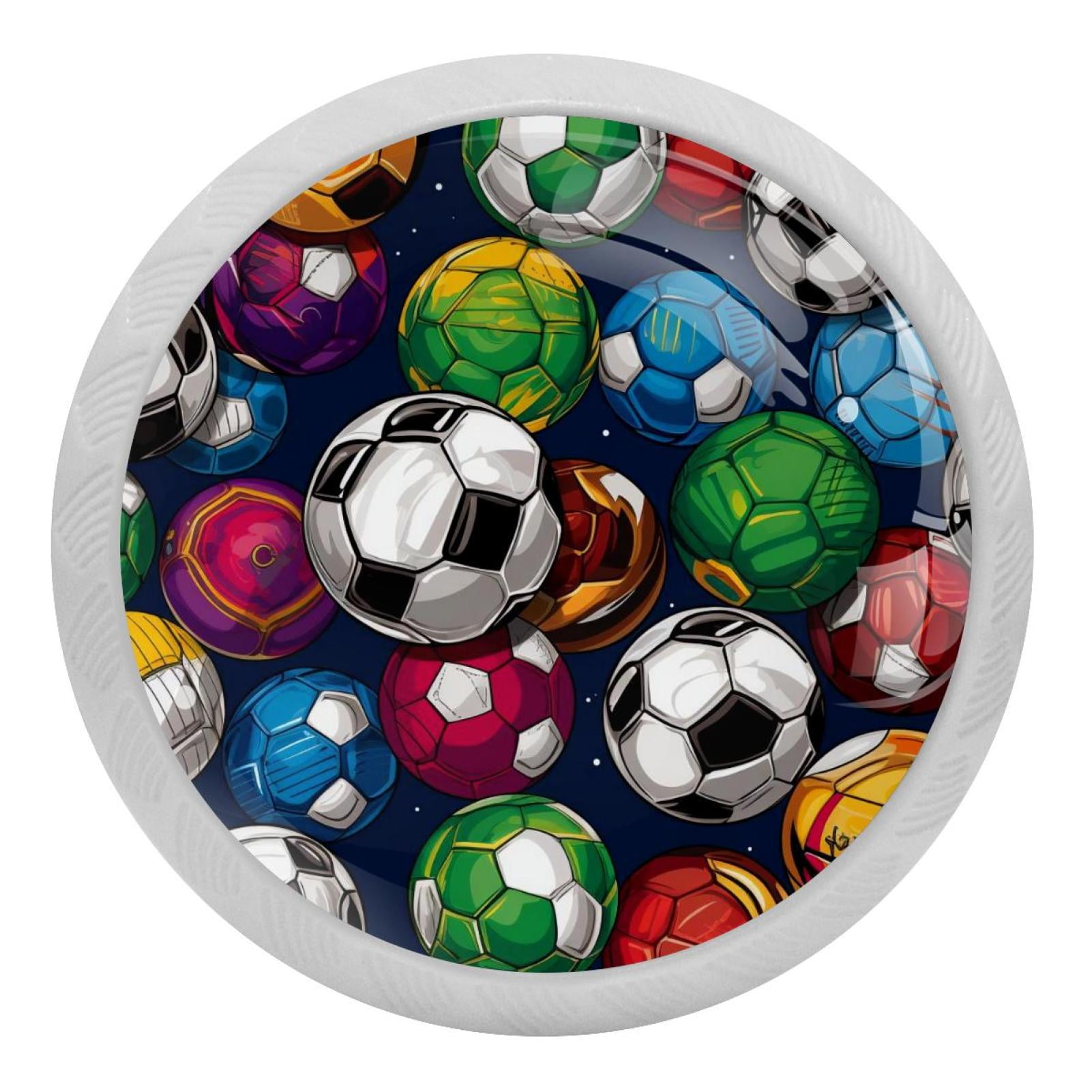 Football Round GlowintheDark Fluorescent and Dresser Knobs