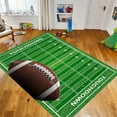 thumbnail image 1 of Football Rug for Bedroom 3'x5' Non Slip Football Field Rug for Living Room Football Room Decor, 1 of 9