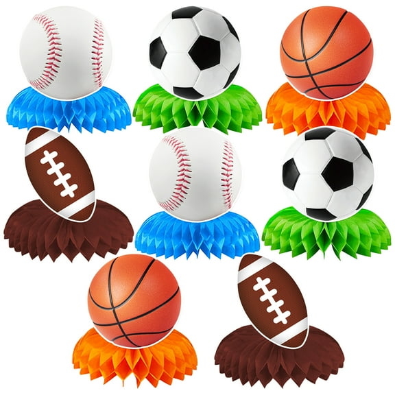 Football Rugby Baseball Basketball Sports Party Scene Decorations Honeycomb Ornaments Amazon In Stock
