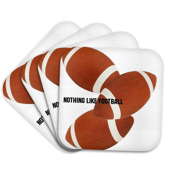 3drose, Football Rules, Set of 4 Coasters - Soft