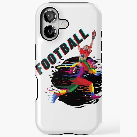 Football Run and Touchdown Sports Inspired Pattern Case iPhone 17 16 15 14 13 12 11 Pro Max