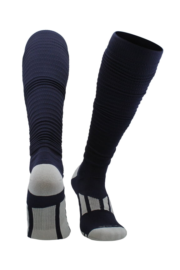 Scrunch Football Knee High Socks - Navy