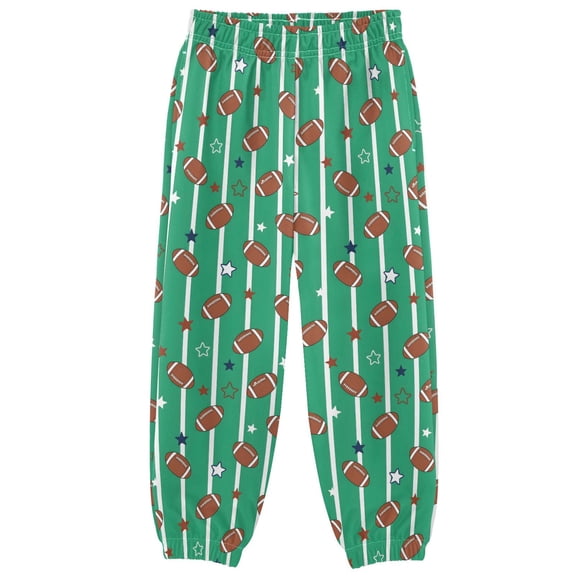 Football Seam Boys Pants Kids Casual Sweatpants Joggers Toddler Sports Pants 3-10 Years