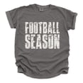 thumbnail image 1 of Football Season Block Distressed - Women's Garment Dyed Graphic T-Shirt, 1 of 13