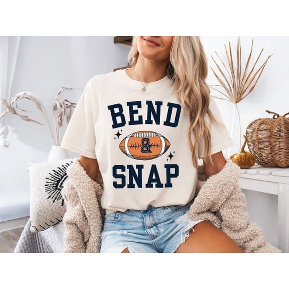 Football Season Tee, Bend And Snap Football T-Shirt, Sports Season, College Football Tee, Fall Season, Retro Football Tee
