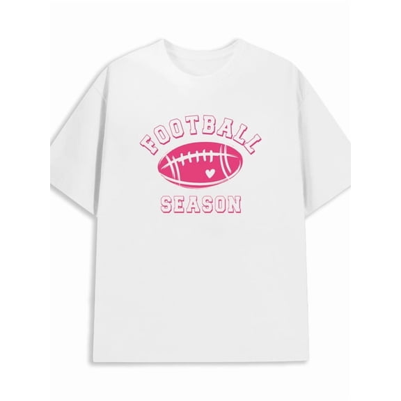 Football Season Tee fitness t-shirts plain men's 180G 100% Cotton white Daily and weekend wear Weekend casual wear Stylish summer outerwear exercise gym Funny Unisex Shirt Short Sleeve tshirts