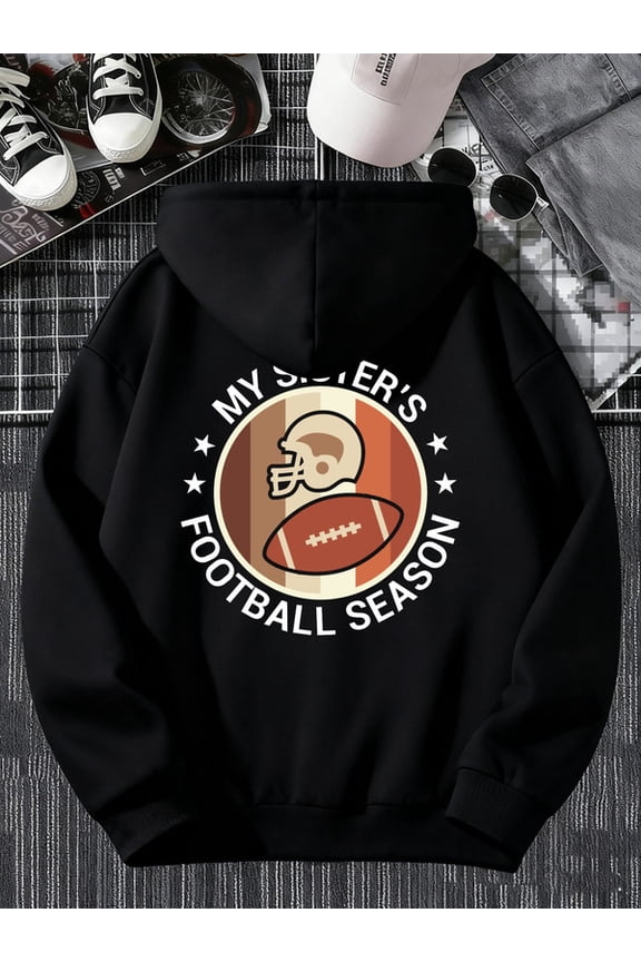 Football Season graphic hoodies Exercise men sweater hoodie black Spring Summer Outdoor & Home Wear spring casual christian funny graphic Running basketball Classic Unisex hoodie