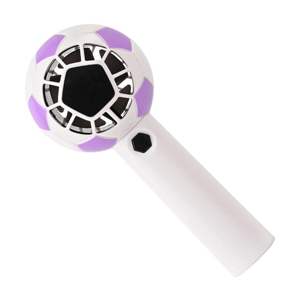 Football Shape Handheld Fan With 5 Speeds And Build In Light For Sports Fan