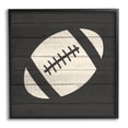 thumbnail image 1 of Football Shape Sports Planked Country Pattern Sports Framed Art Print Wall Art, 17x17, 1 of 7