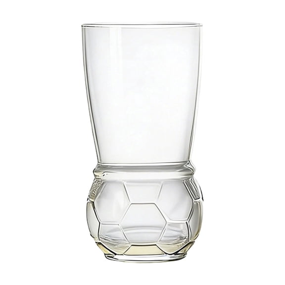 Football Shaped Beer Glass Clear Break-Proof Spherical Mug for Soccer Fans, Ideal for Drinks at Match Days and Sports Gatherings
