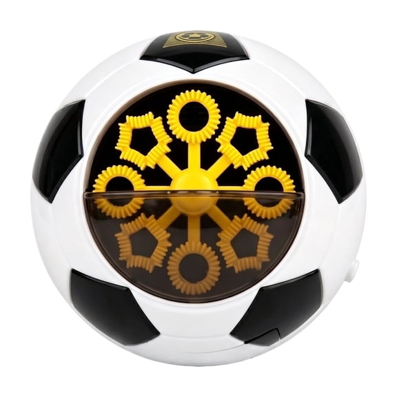 Football Shaped Bubble Machine - Electric Handheld Automatic Bubble Blower, Outdoor Sports Atmosphere Tool & Party Prop (Includes 50ml Solution)