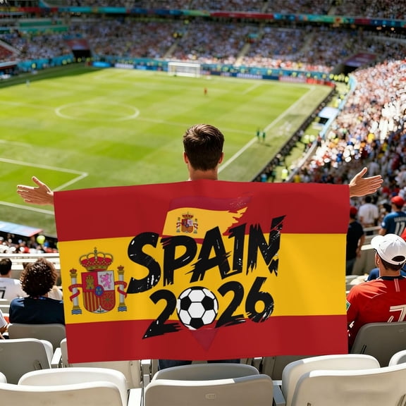 Football Shawl Flag Cloak Polyester Fan Body Flag for 2026 USA Canada Mexico Matches Stadium Tailgate Party Outdoor Game Day Spirit Wear Cheering Accessory