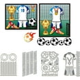 thumbnail image 1 of Football Shirt Cutting Dies Sport Trophy Medal Die Cuts Football Hoop Template Stencil for DIY Card Making Decoration DIY Scrapbooking Album Craft Decor, 1 of 8