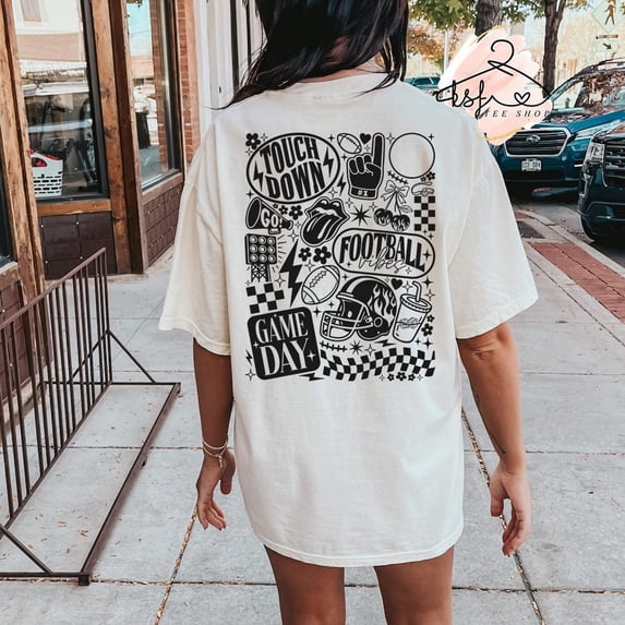 Football Shirt Game Day Soft Cotton Tee