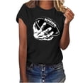thumbnail image 1 of Football Shirts for Women Game Day Shirt Football Season Tshirt Sunday Graphic Tee Gifts Short Sleeve Tops, 1 of 5